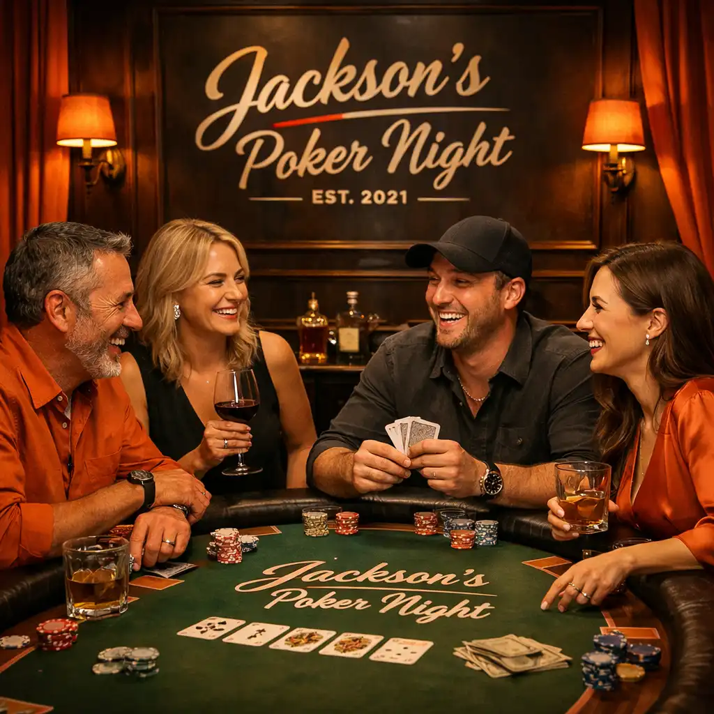 Kameralny prywatny wieczór pokerowy w eleganckiej aranżacji